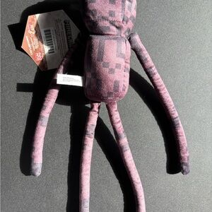 Minecraft Pink and Black Squid Plush